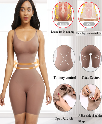 SEAMLESS SCULPT LOW BACK MID THIGH BODYSUIT