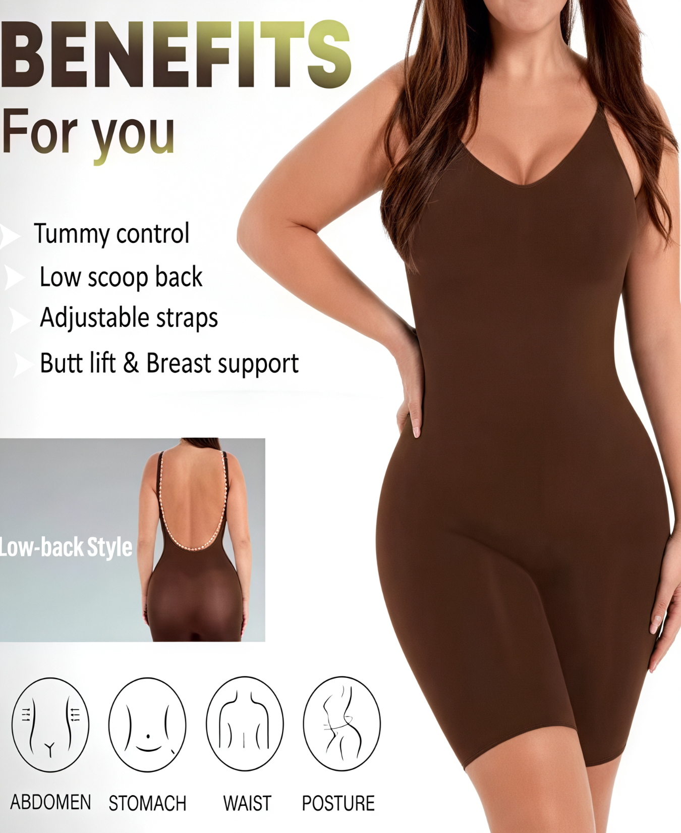 SEAMLESS SCULPT LOW BACK MID THIGH BODYSUIT